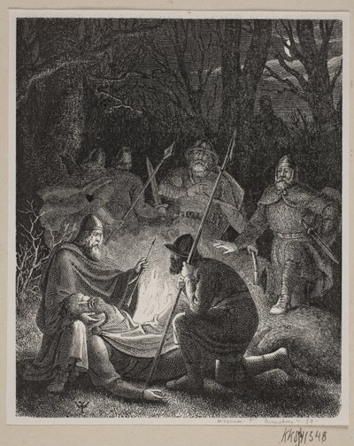 ファブリシウスのデンマーク史の挿絵。 作： H. C. Henneberg