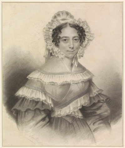 女性の肖像 作： H. Deville