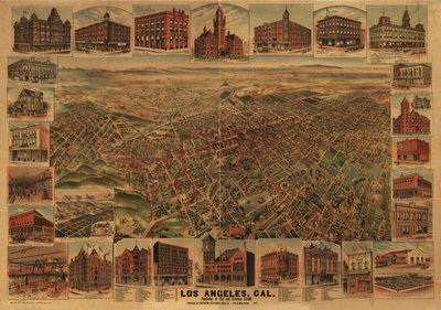 カリフォルニア州ロサンゼルス、市とその周辺の人口は 65,000 人。 作： H.; Elliott Pu Co.; Southern California Land Co. Elliott