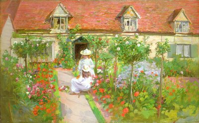 コテージガーデン、夏 作： H. Francis Bate