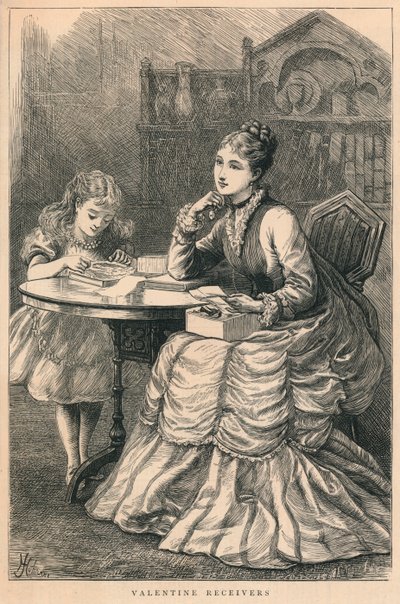 バレンタインレシーバー、1875年 作： H. Johnson