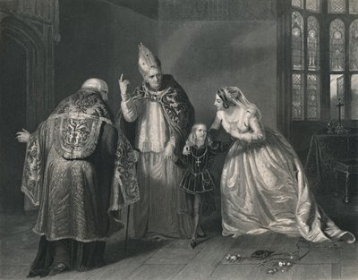 エリザベス女王とヨーク公。リチャード3世、c1870 作： H. Robinson
