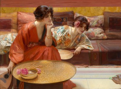 アイドル時間、1895 年。 作： H. Siddons Mowbray