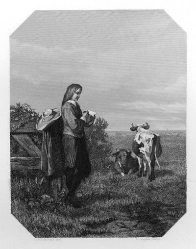 パウルス・ポッター、17世紀オランダの画家、c1870。 作： H. Sluyter