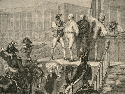 1793年1月21日のルイ16世の処刑 作： H. de la Charlerie