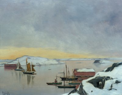 港のボート 作： Haakon Kaulum