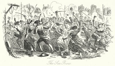 海は昇る（エングレーヴィング） 作： Hablot Knight (1815-92) (after) Browne