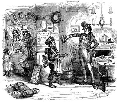 チャールズ・ディケンズの「The Old Curiosity Shop」。 作： Hablot Knight Browne