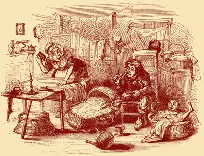 チャールズ・ディケンズの「The Old Curiosity Shop」。 作： Hablot Knight Browne