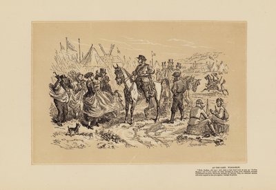 ウィンブルドンの会合、その2、友愛（エングレーヴィング） 作： Hablot Knight (1815 92) Browne