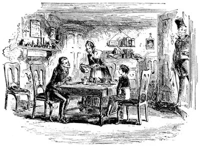 デビッドカッパーフィールドとウリアハイプ、1912 作： Hablot Knight Browne