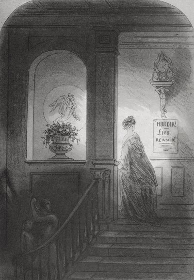 影、チャールズディケンズ（1812-70）による「ブリークハウス」のイラスト1853年発行 作： Hablot Knight Browne