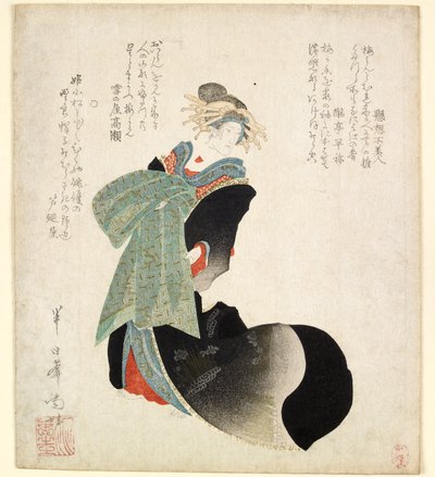 娼婦を演じる三代目尾上菊五郎, 1827年 作： Hannichian Nana