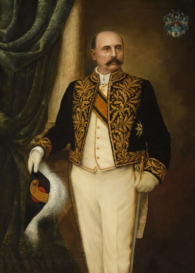 ヨハネス・ベネディクト・ファン・ヒューツ (1851-1924)。 総督 (1904-09) 作： Hannké