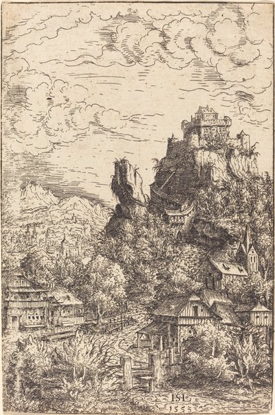 お城のある風景 作： Hanns Lautensack