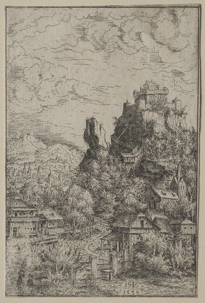 お城のある風景 作： Hanns Lautensack