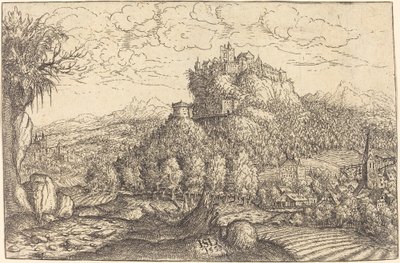 城を中心とした風景 作： Hanns Lautensack