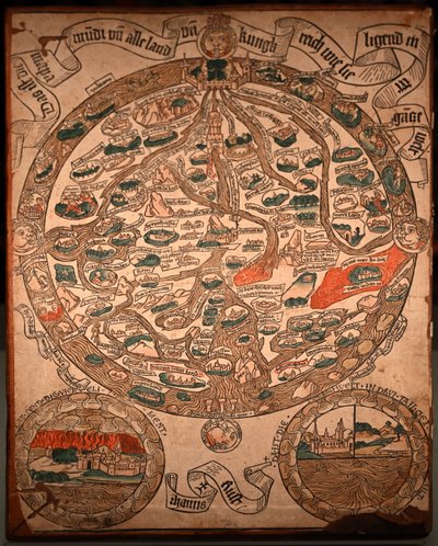 15 世紀の地図、エルサレム中心部 作： Hanns Rust