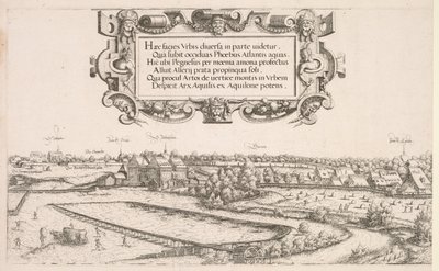 ニュルンベルクのパノラマビュー：左側、1552年。 作： Hanns Sebald Lautensack