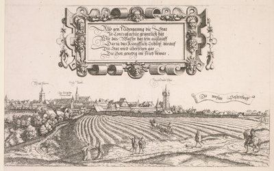 ニュルンベルクのパノラマビュー：右側、1552年。 作： Hanns Sebald Lautensack