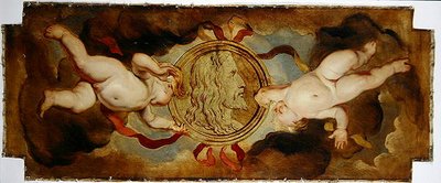 アルブレヒト・デューラー（1471-1528）のメダリオン肖像（油彩・キャンバス） 作： Hans Canon