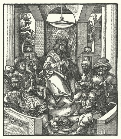 フランス王ルイ11世、フランドル地方の反乱軍と交渉 作： Hans (after) Burgkmair