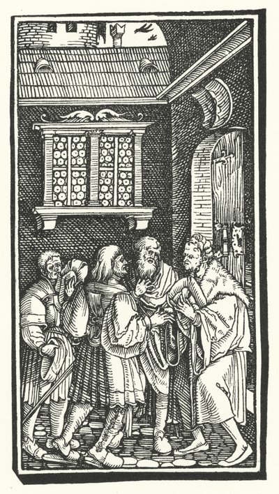 ペトラルカの『De Remediis Utriusque Fortunae』からの木版画（彫刻 作： Hans (after) Burgkmair