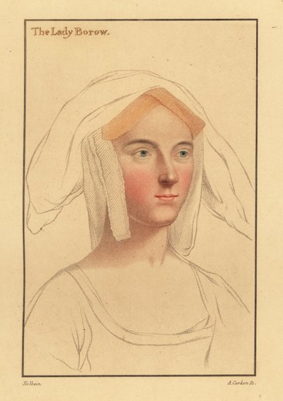 アリス・ロンドンまたはキャサリン・クリフトンまたはキャサリン・パー、1812年（彫刻） 作： Hans (after) Holbein the Younger