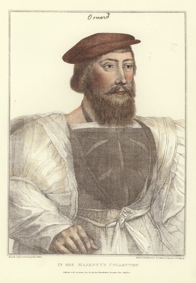 ジェームズ・バトラー、フランチェスコ・バルトロッツィ（1727-1815）によるカラー・エングレーヴィング 作： Hans (after) Holbein the Younger