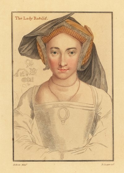 ロバートの妻、メアリー・ラドクリフ 作： Hans (after) Holbein the Younger