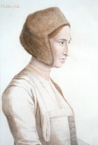 後のエドワード6世の看護師、マザー・ジャクソン（フランチェスコ・バルトロッツィ（1727-1815））（エングレービング 作： Hans (after) Holbein the Younger