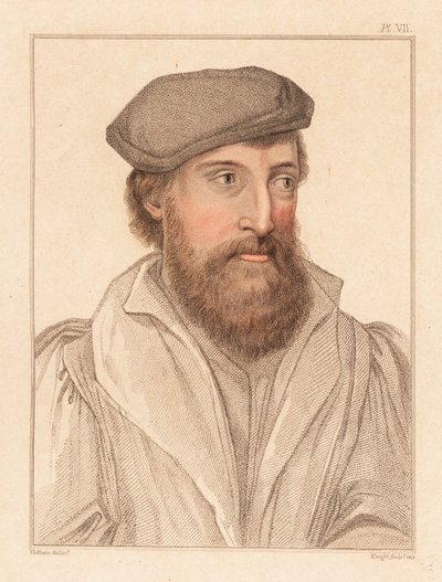 Portrait of an unknown man, court of King Henry VIII, c. 1532.,1812 (engraving)   1450981   ja       japanese Successfully Translated  Original: (Figures On Bridge In Rain) Translat: (Figures On Bridge In Rain) 1450463 ja japanese Successfully Translated O 作： Hans (after) Holbein the Younger