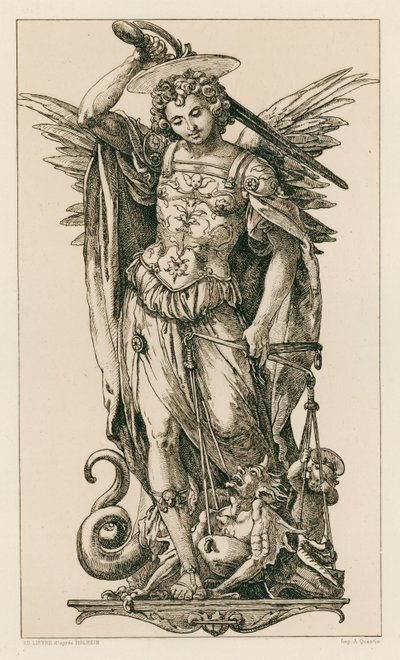 聖ミカエル (彫刻) 作： Hans (after) Holbein the Younger