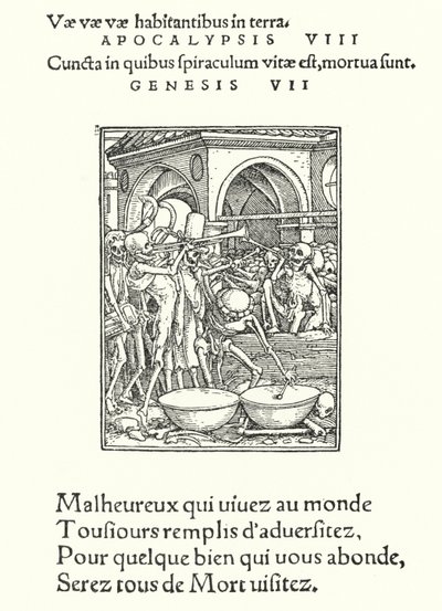 The Charnel House (the engraving) 作： Hans (after) Holbein the Younger
