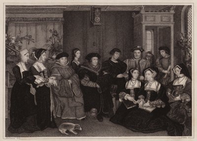 トーマス・モア卿の家族 (彫刻) 作： Hans (after) Holbein the Younger
