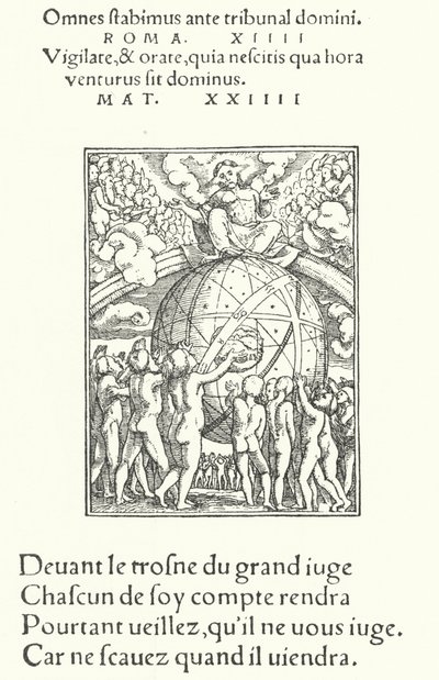 最後の審判（エングレービング 作： Hans (after) Holbein the Younger
