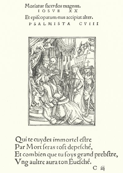 ローマ法王（エングレービング 作： Hans (after) Holbein the Younger