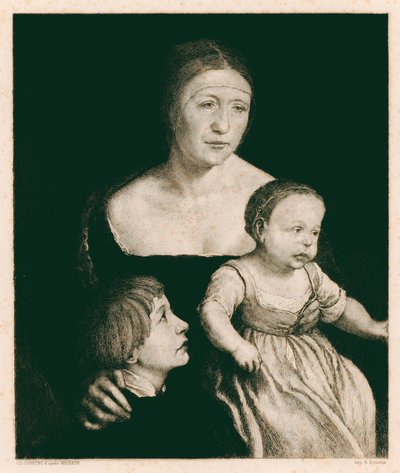 ホルベインの妻（彫刻） 作： Hans (after) Holbein the Younger