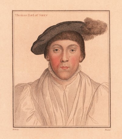 トーマス・ハワード、サリー伯爵、1812年（彫刻） 作： Hans (after) Holbein the Younger