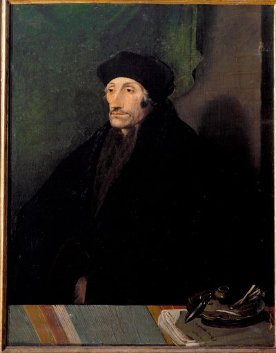 ロッテルダムのエラスムス（オランダの人文主義者）の肖像 作： Hans (attr. to) Holbein the Younger