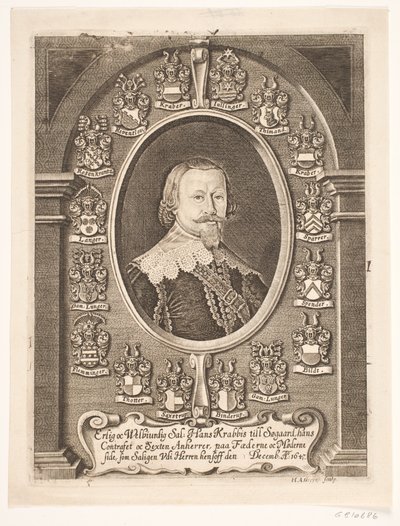Hans Krabbe から Søgård へ。 1648年の葬式の説教より 作： Hans Andreas Greys