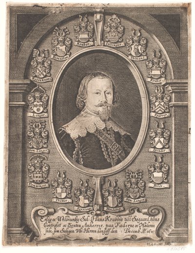Hans Krabbe から Søgård へ。 1648年の葬式の説教より 作： Hans Andreas Greys