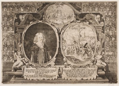 Niels Winde til Grundet と十字架上のキリストの描写 作： Hans Andreas Greys