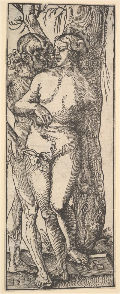 アダムとイブ、1519年。 作： Hans Baldung