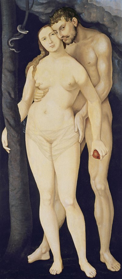 アダムとイブ、1531 作： Hans Baldung