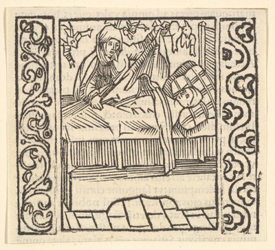 死者の世話、Speculum Passionis、1507、1507 のイラスト。 作： Hans Baldung