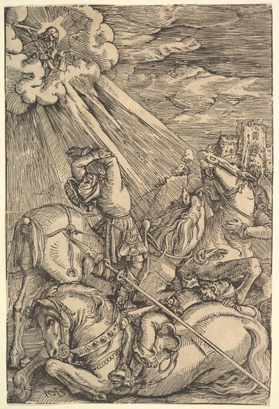 ポールの回心、ca。 1514。 作： Hans Baldung