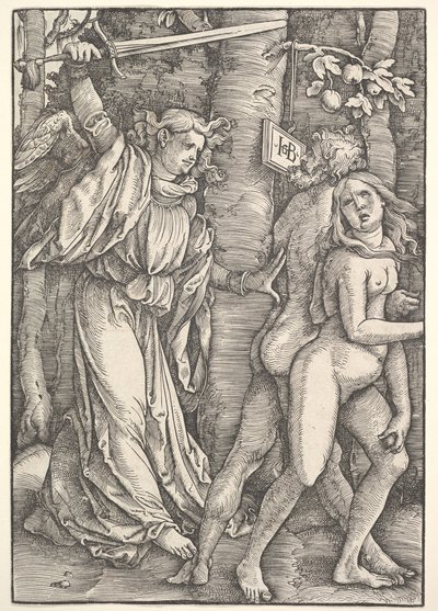 楽園からの追放、1514年。 作： Hans Baldung
