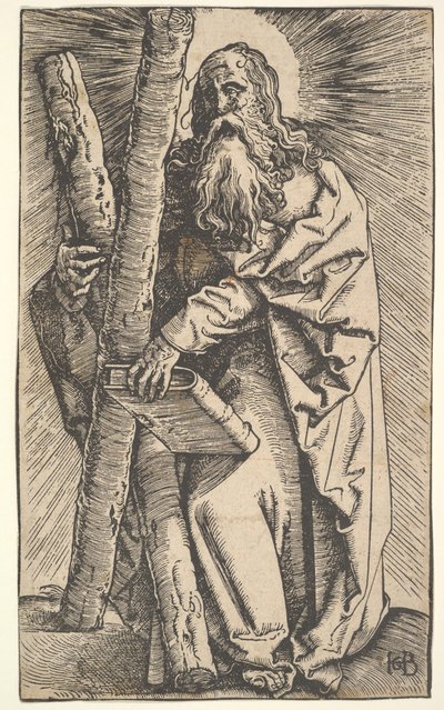 聖アンドリュー、15 ～ 16 世紀。 作： Hans Baldung