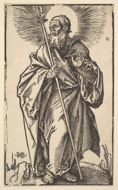 キリストと使徒からの聖トーマス、1519年。 作： Hans Baldung